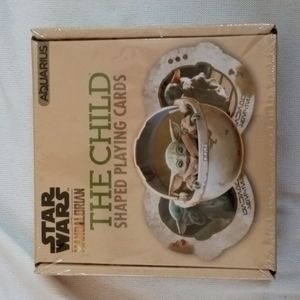 Star Wars The Mandalorian Grogu The Child Shaped Playing Cards nib